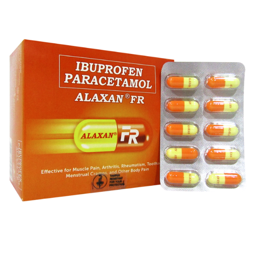 ALAXAN FR Ibuprofen 200mg/ Paracetamol 325mg Capsule