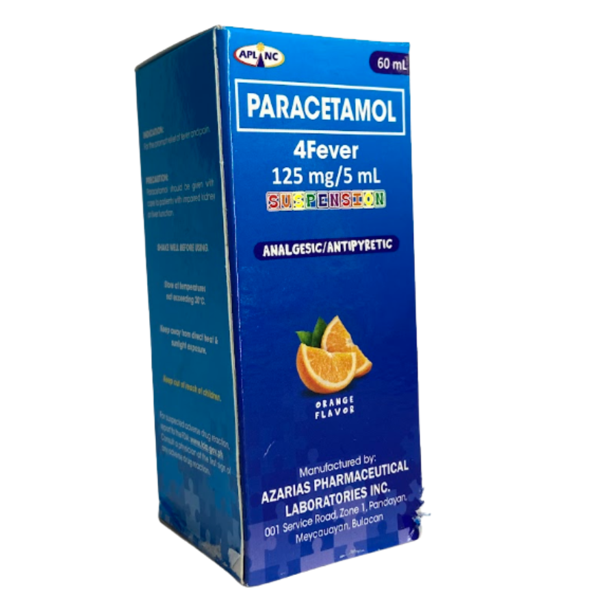 4FEVER - Paracetamol Susp 125mg/60ml