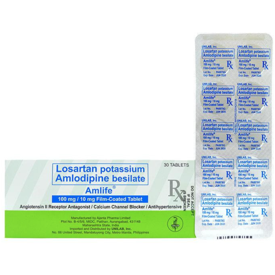 AMLIFE 100mg/ 10mg Tablet